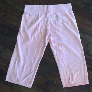 Victoria secret pink sweatpant crops